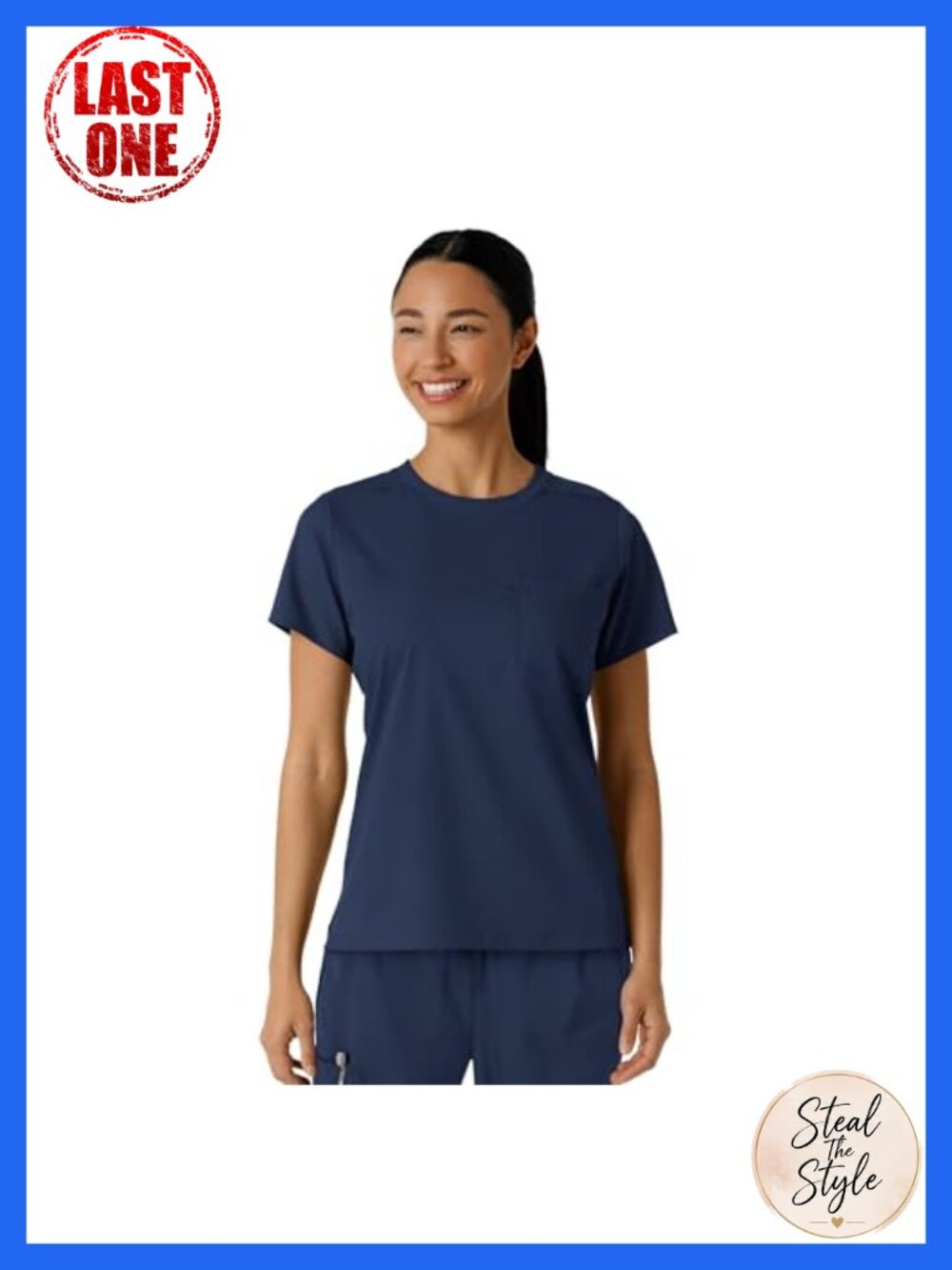 WINK Boundless Women's Classic Scrub Tee Crew Neck Short Sleeve Medical Top